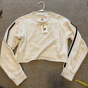 Reflex cropped sweatshirt